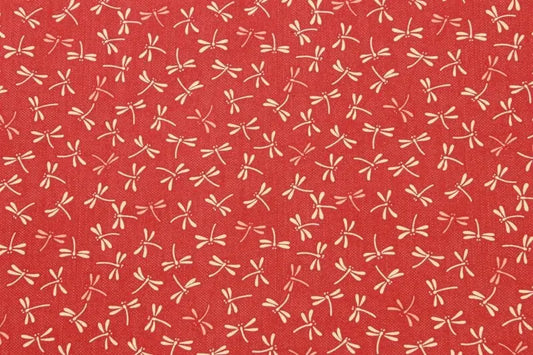 Dragonfly Pattern Red Furoshiki
